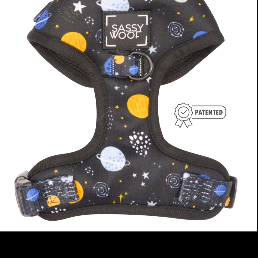 Space-Themed Dog Harness - Small NWT
